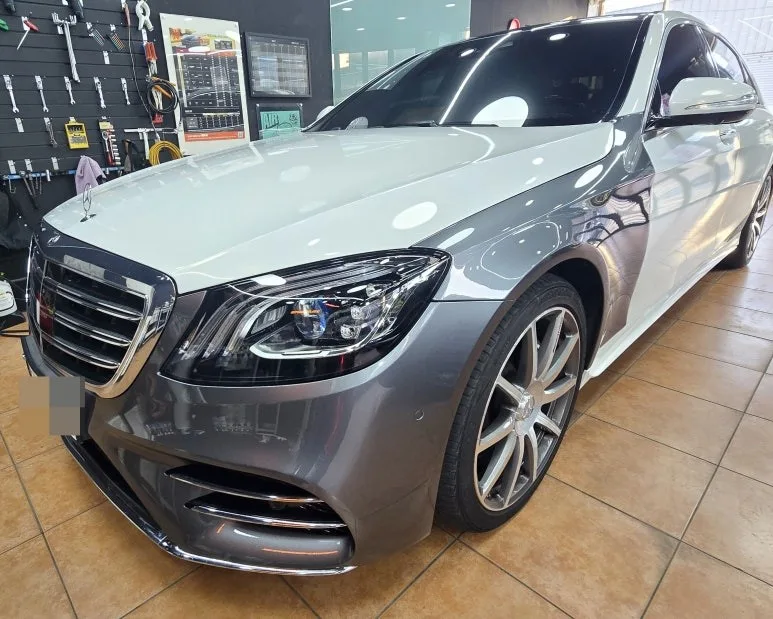 벤츠 S450 랩핑 제거, 다른 방식과 비교하면 답이 보입니다