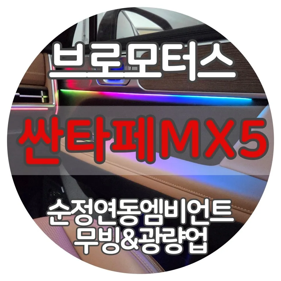 창원 싼타페MX5 엠비언트, 순정 연동 vs 사제 비교