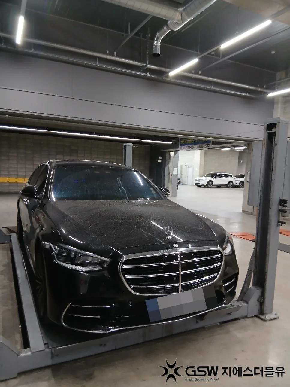 서구 휠복원, 벤츠 S500 다이아컷팅 휠 손상 복원 기준