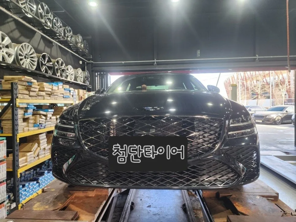 전주 휠복원, 블랙크롬휠 블랙유광 변신 전후 비교