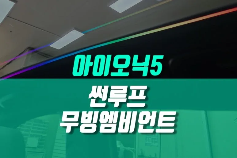 아이오닉5 엠비언트 라이트, 농서동 차주님들의 야간 드라이브 감성 업그레이드