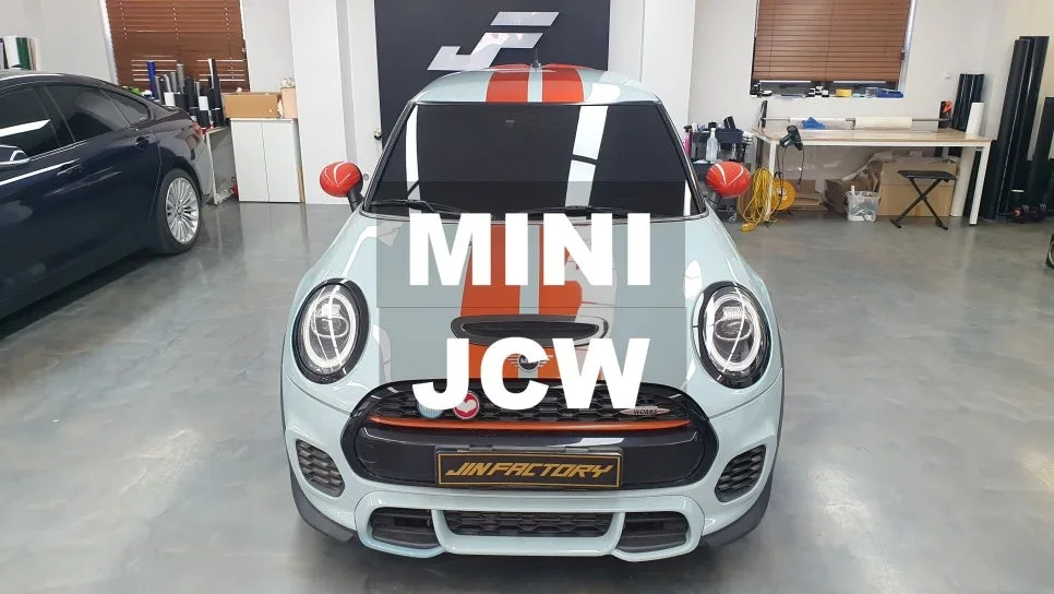 미니쿠퍼 JCW 데칼 재시공, 비용과 결과 비교 시공 사진