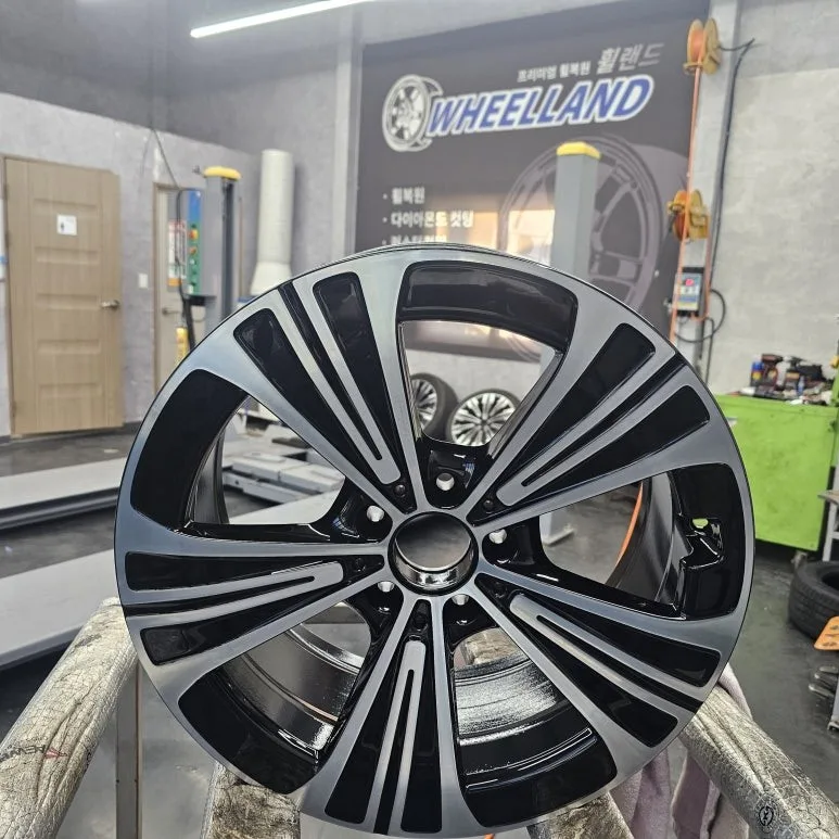 벤츠 E200 휠복원, 블랙폴리쉬 제대로 하는 법