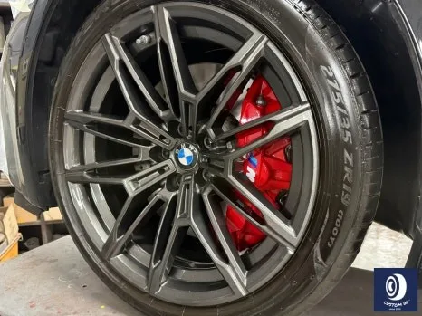 BMW M2 휠복원, 건메탈 도색 전후 차이