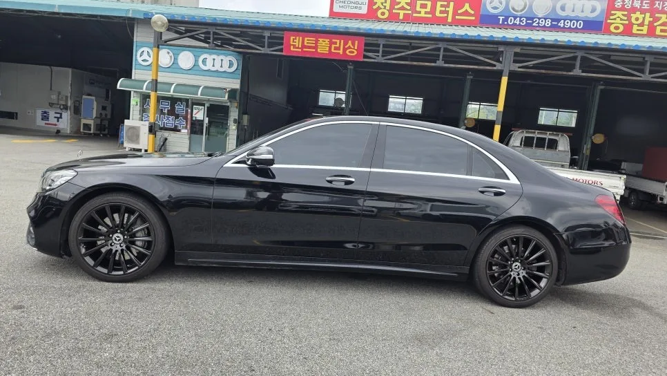 벤츠 S450 휠복원, 검메탈 색상 변경 기준은?