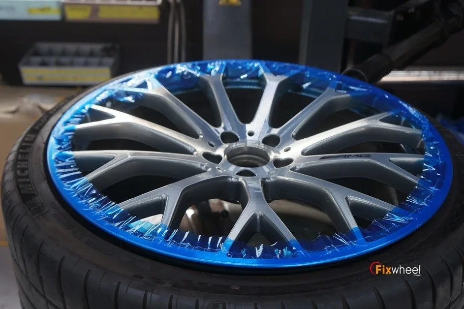 벤츠 SL63 휠복원, AMG 레터링 살리는 비결