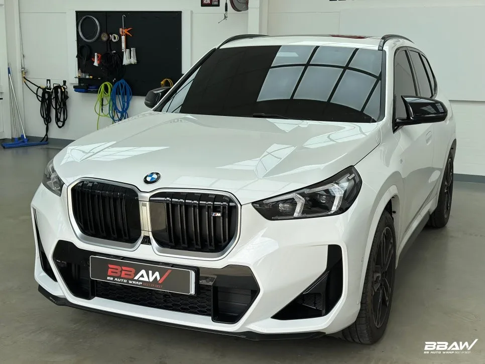 BMW X1 그릴 랩핑, 화성시 차주님들의 고민 해결 시공 사진