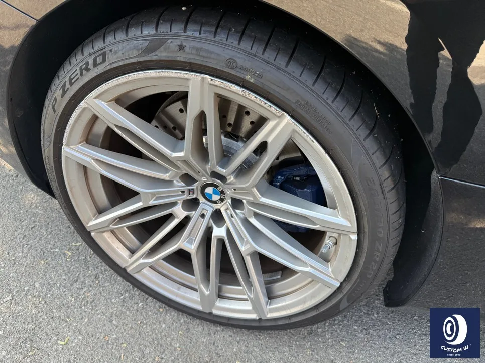 BMW M2 휠복원, 건메탈 도색 전후 차이
