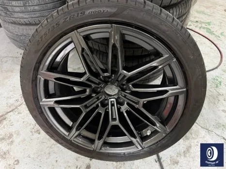 BMW M2 휠복원, 건메탈 도색 전후 차이