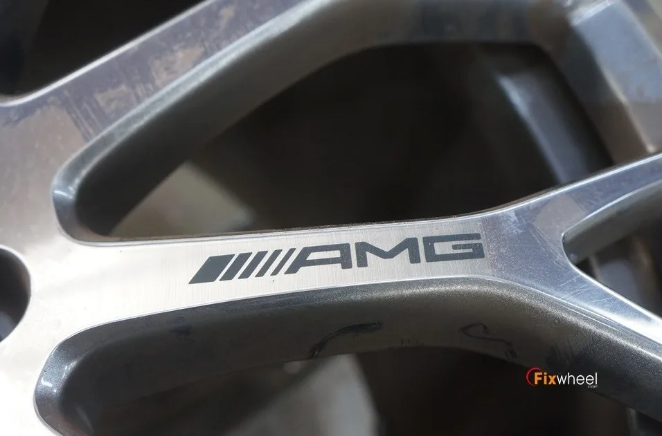 벤츠 SL63 휠복원, AMG 레터링 살리는 비결