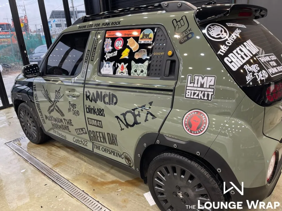 Hyundai Casperのカーラッピング事例|費用目安・仕上がり 施工写真 2-2
