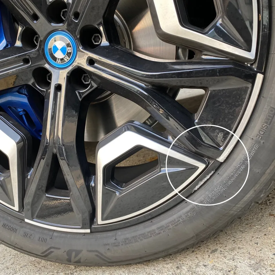 BMW iX wheel repair - BMW iX Wheel Repair & Painting Review — Plastic Wheel Restoration photo 3
