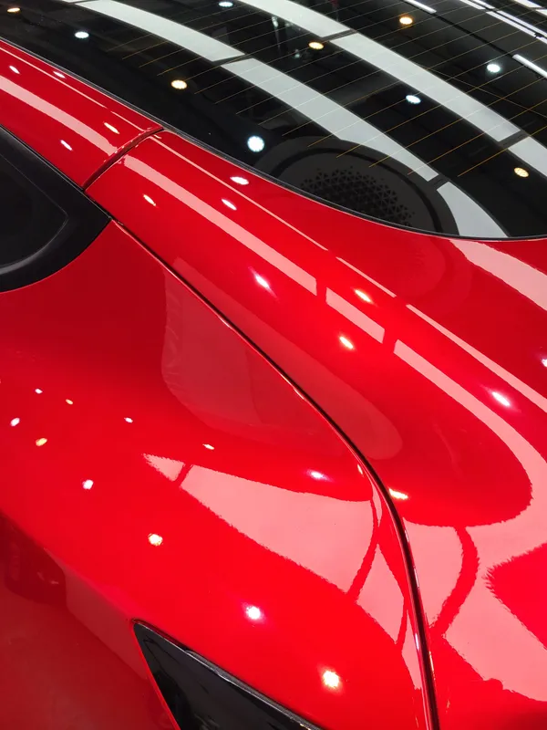 Tesla Model 3のガラスコーティング事例｜韓国での施工例 施工写真 1-3