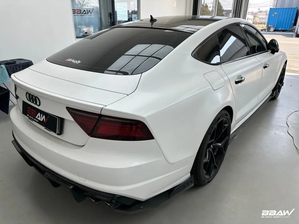 Audi A7 PPF施工事例｜スモークカラーで高級感アップ 施工写真 2-1