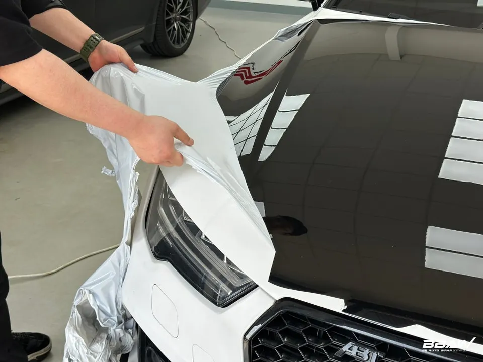 Audi A7 PPF施工事例｜スモークカラーで高級感アップ 施工写真 4-1