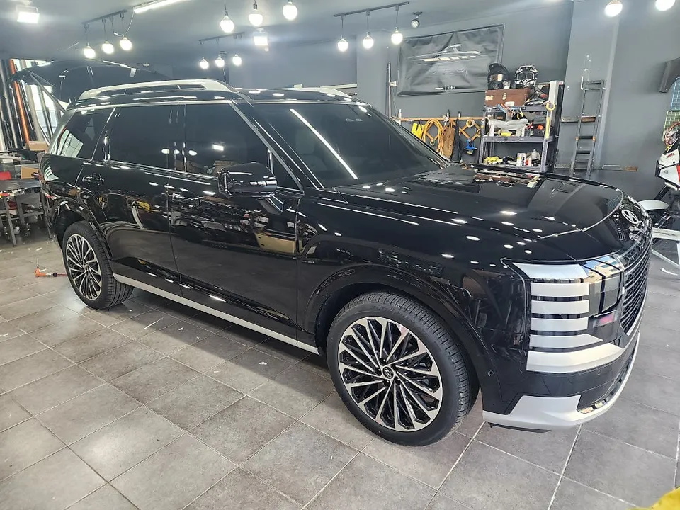 Hyundai Palisade vinyl wrap - Hyundai Palisade Vinyl Wrap Review: Black PPF Chrome Delete photo 3