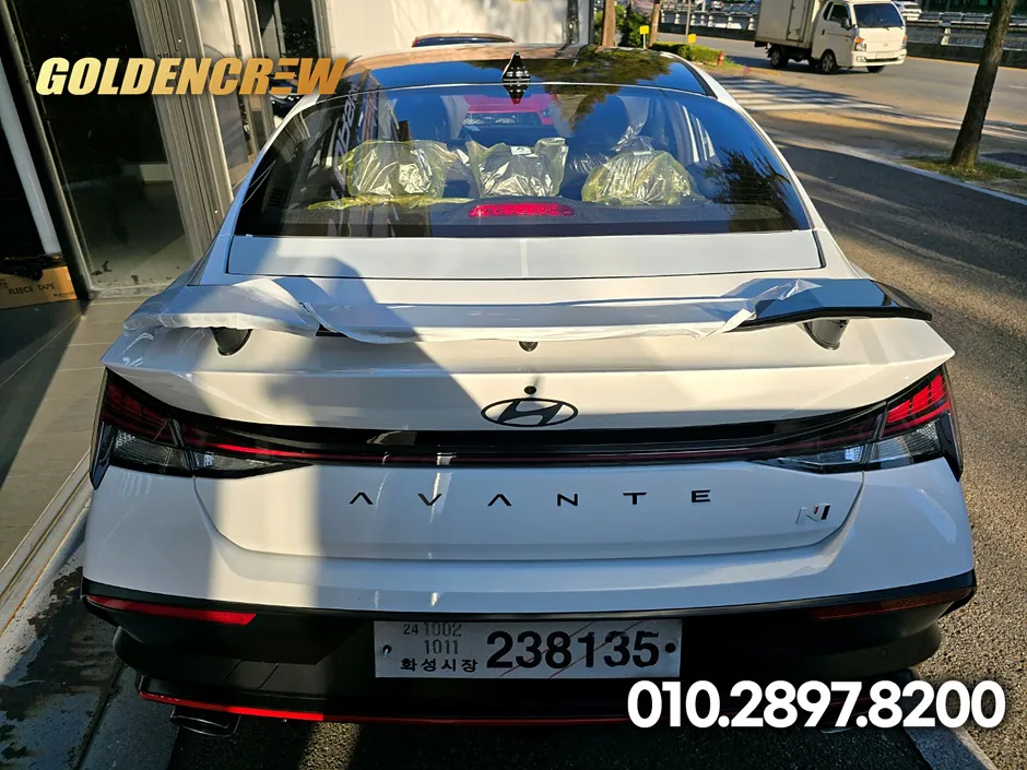 Hyundai Elantra Nのカーラッピング事例｜費用目安・仕上がり 施工写真 3-1