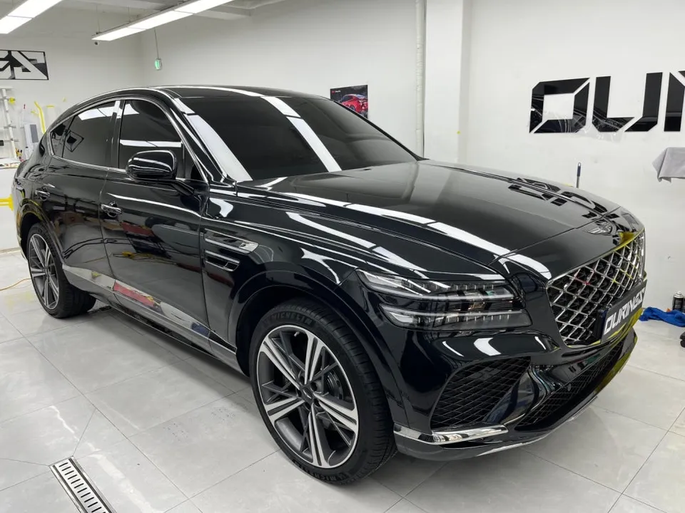 Genesis GV80 Coupe vinyl wrap - Genesis GV80 Coupe Vinyl Wrap Review: Black Edition Style photo 3