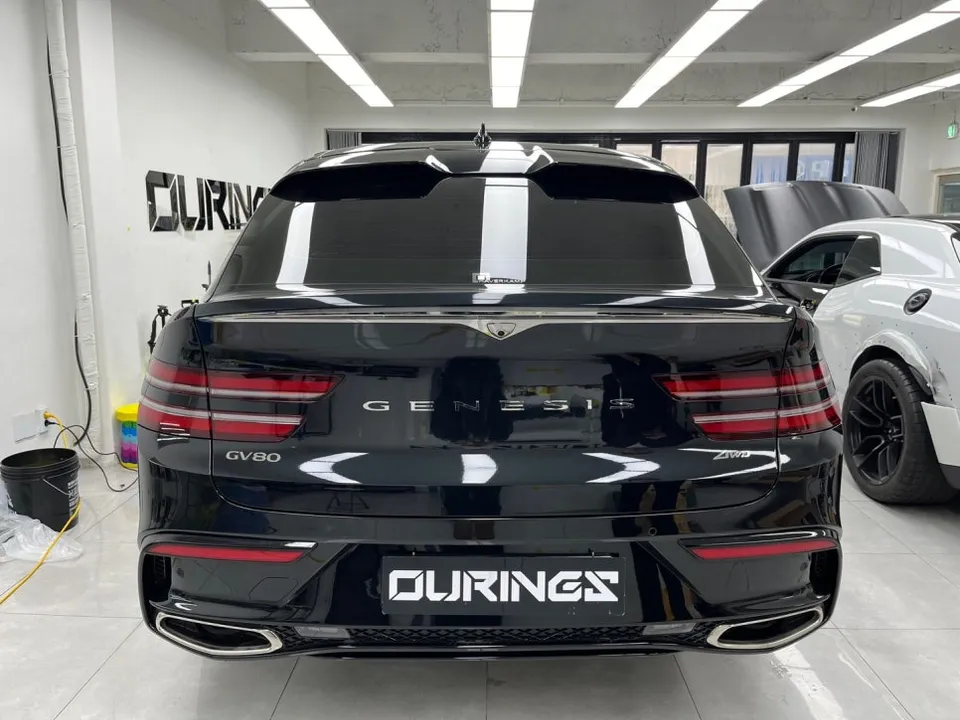 Genesis GV80 Coupe vinyl wrap - Genesis GV80 Coupe Vinyl Wrap Review: Black Edition Style photo 4