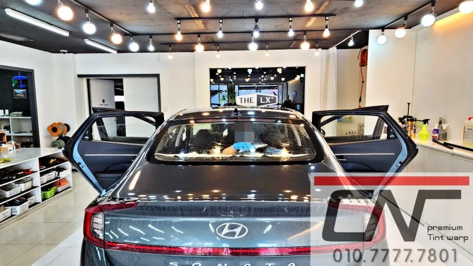 Hyundai Sonata DN8のカーフィルム施工事例 施工写真 6