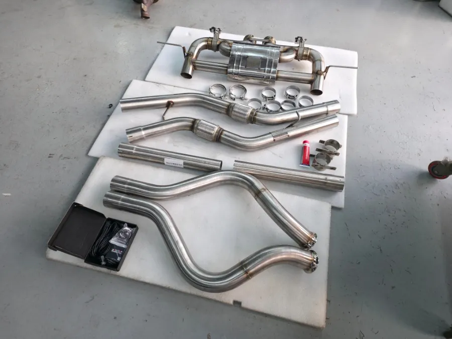 Land Rover Defender exhaust upgrade installation result