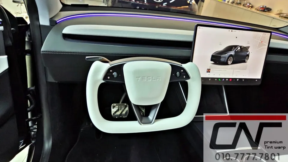 Tesla Model Y steering wheel - Tesla Model Y Steering Wheel Customization Review photo 5