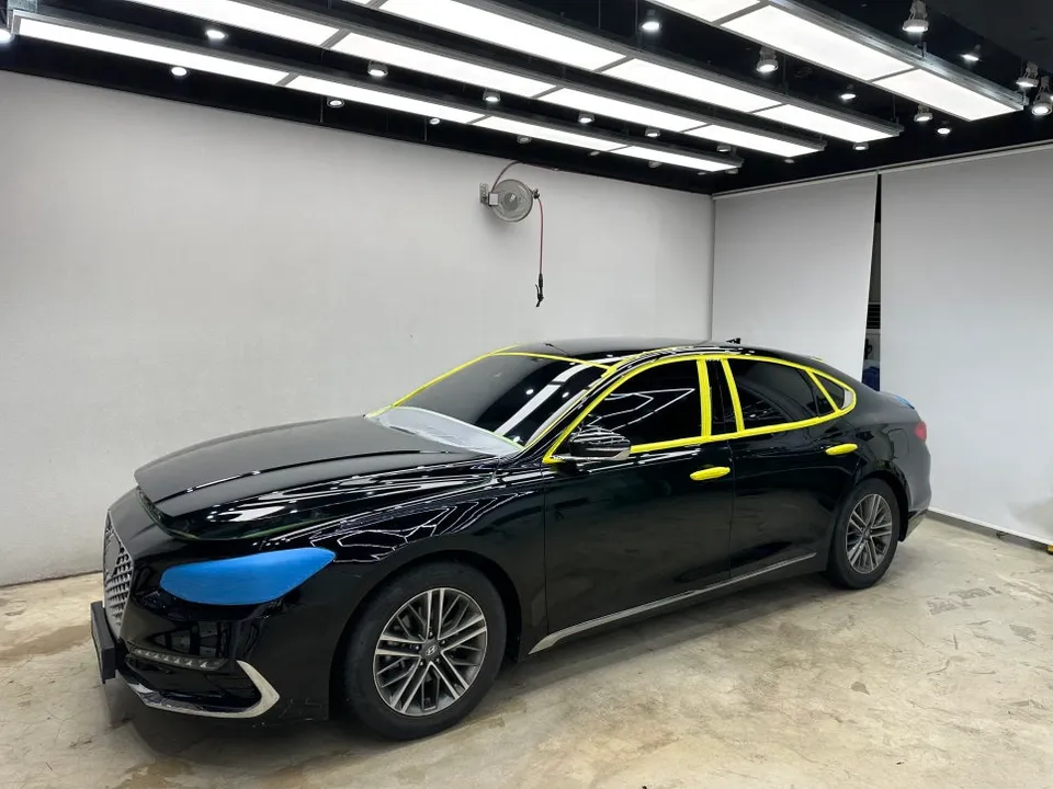 Hyundai Grandeur IGのガラスコーティング事例 施工写真 3-1