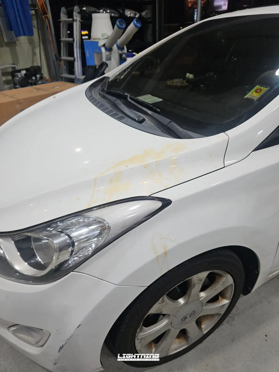 Hyundai Elantraのカーフィルム施工事例|費用目安・仕上がり 施工写真 1-2