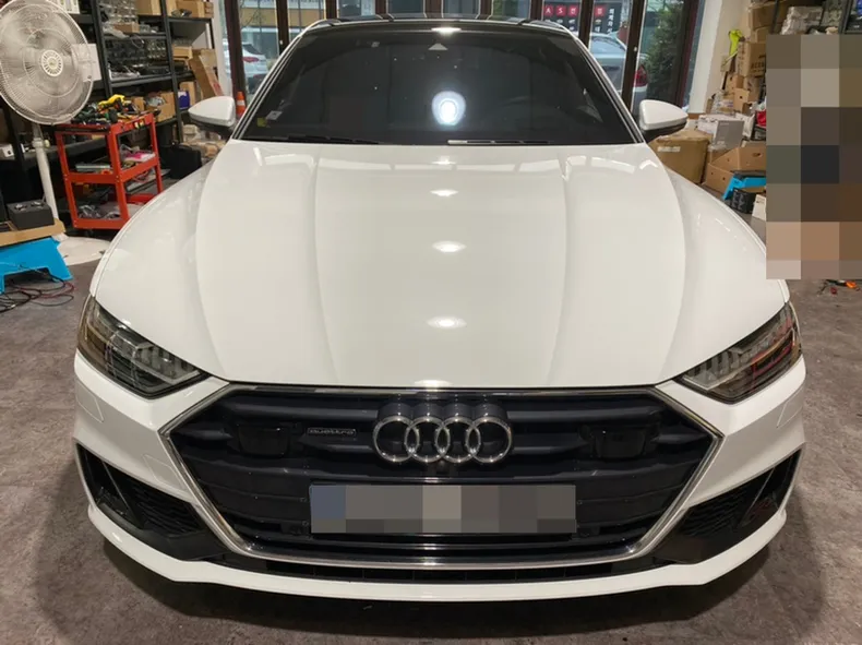 Audi A7 car audio installation result