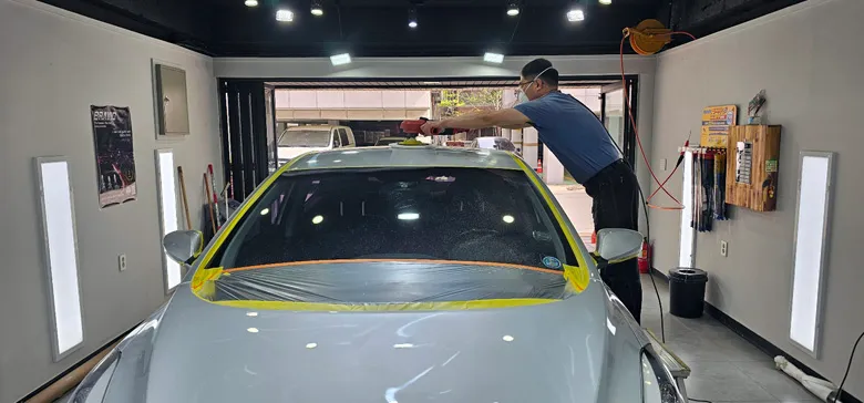 Hyundai Elantra MDのガラスコーティング事例|費用目安・仕上がり 施工写真 3-2