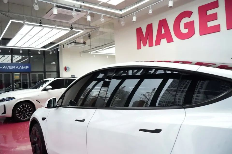 Tesla Model Y ambient lighting review