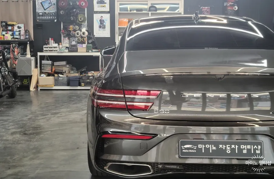 Genesis G80 カーフィルム施工事例｜費用目安と仕上がり 施工写真 2-2