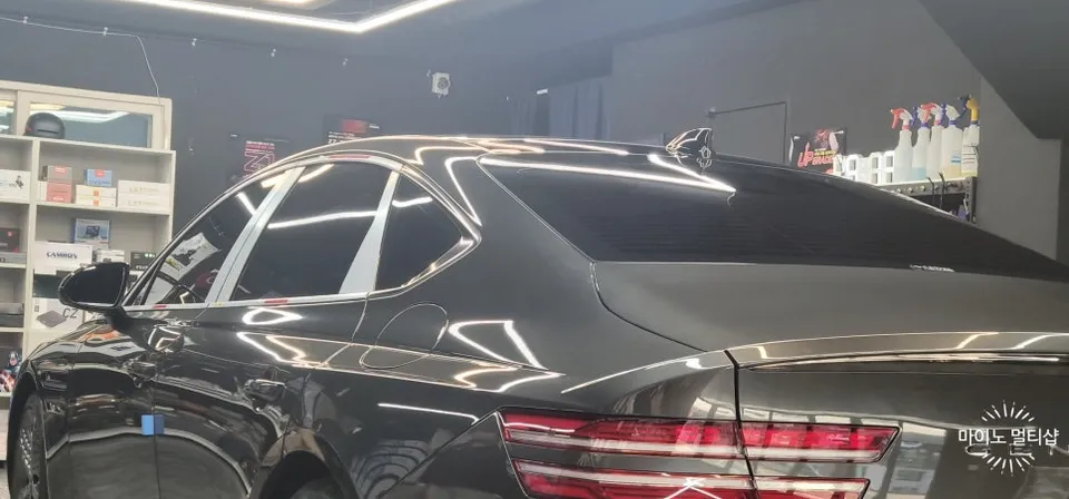Genesis G80 カーフィルム施工事例｜費用目安と仕上がり 施工写真 1-3