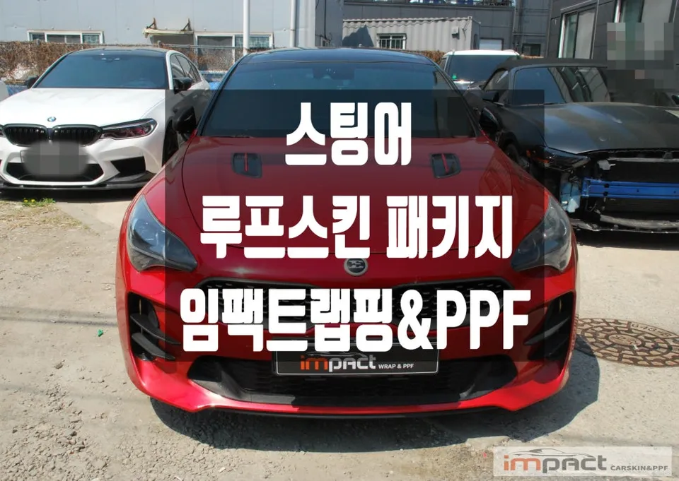 Kia Stinger vinyl wrap installation result