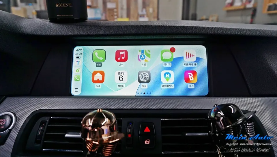 BMW 5 SeriesのAndroid Auto・CarPlay取付事例 施工写真 2-2