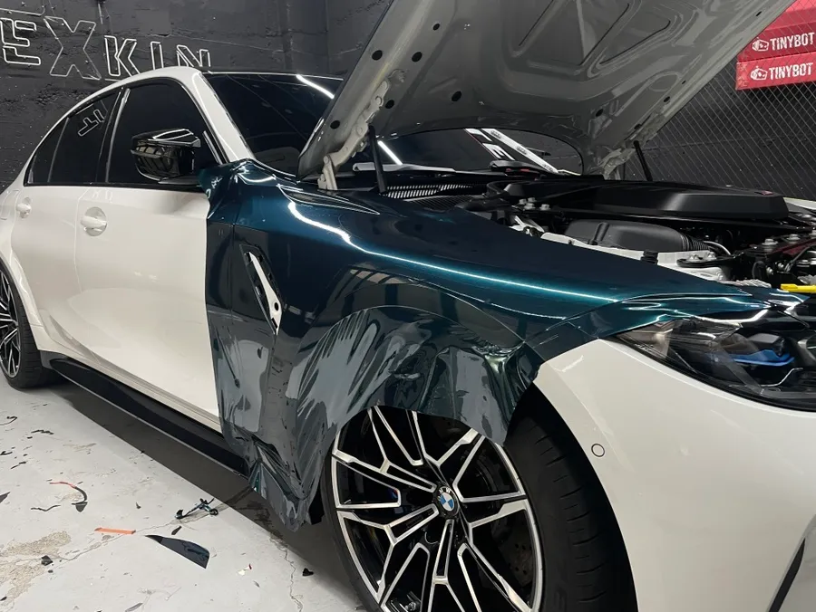 BMW M3 PPF施工事例|タイニボット製フィルムで高級感アップ 施工写真 3-1