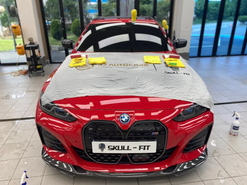 BMW i4のPPF施工事例｜費用目安と仕上がり 施工写真 3-1