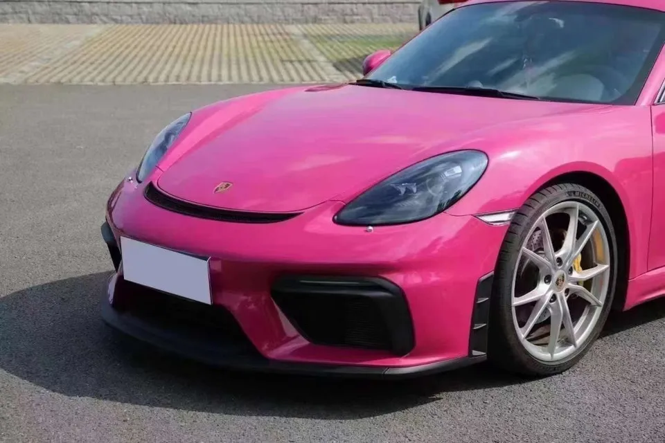 Porsche 718 body kit installation result