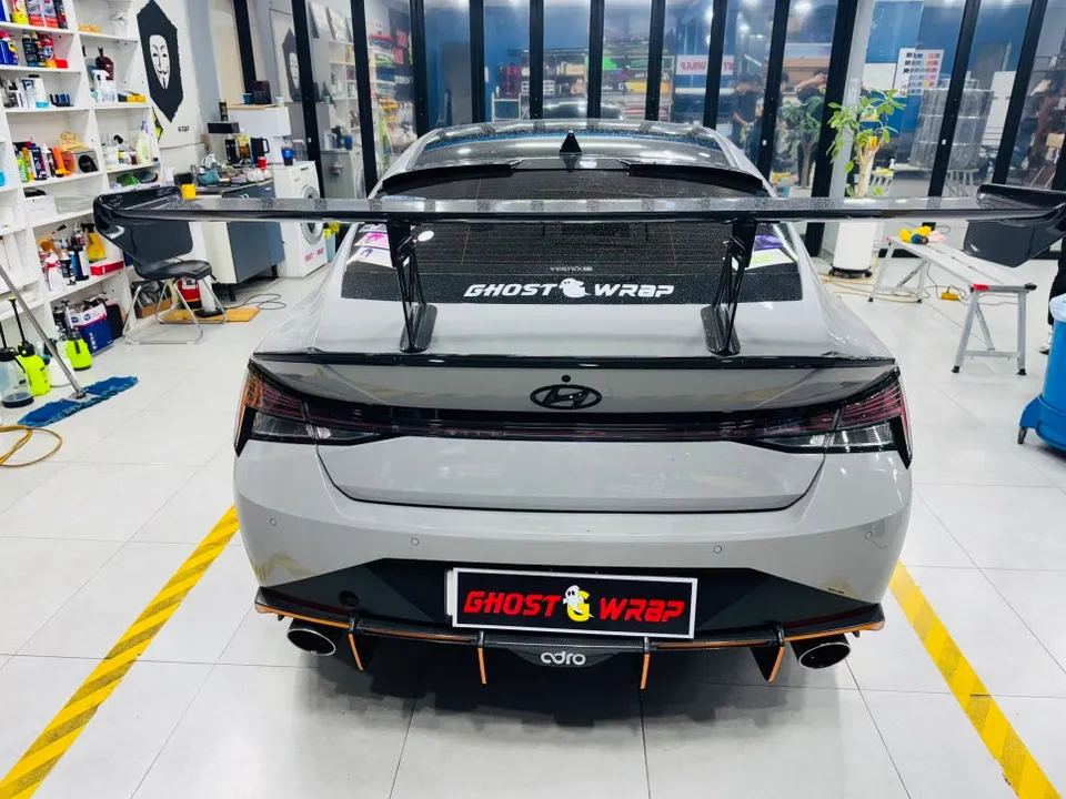 Hyundai Elantra Nのカーラッピング事例｜費用目安・仕上がり 施工写真 2-1