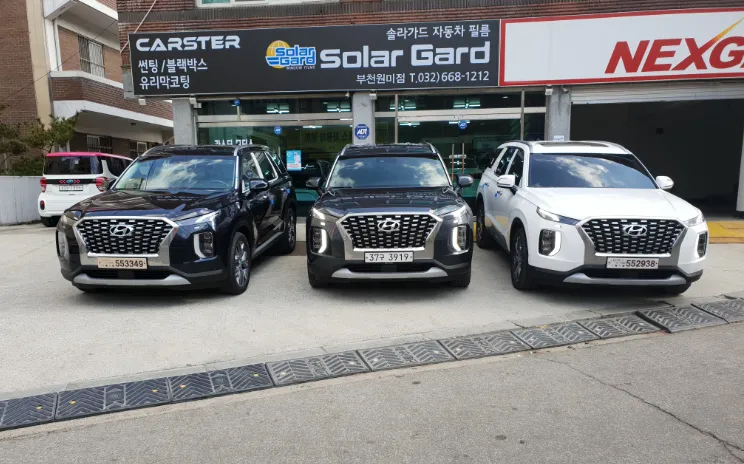 Hyundai Palisadeのカーフィルム施工事例|費用目安・仕上がり 施工写真 3-1