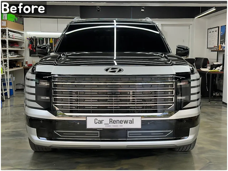 Hyundai Palisade LX3のカーラッピング事例|費用目安・仕上がり 施工写真 1-3
