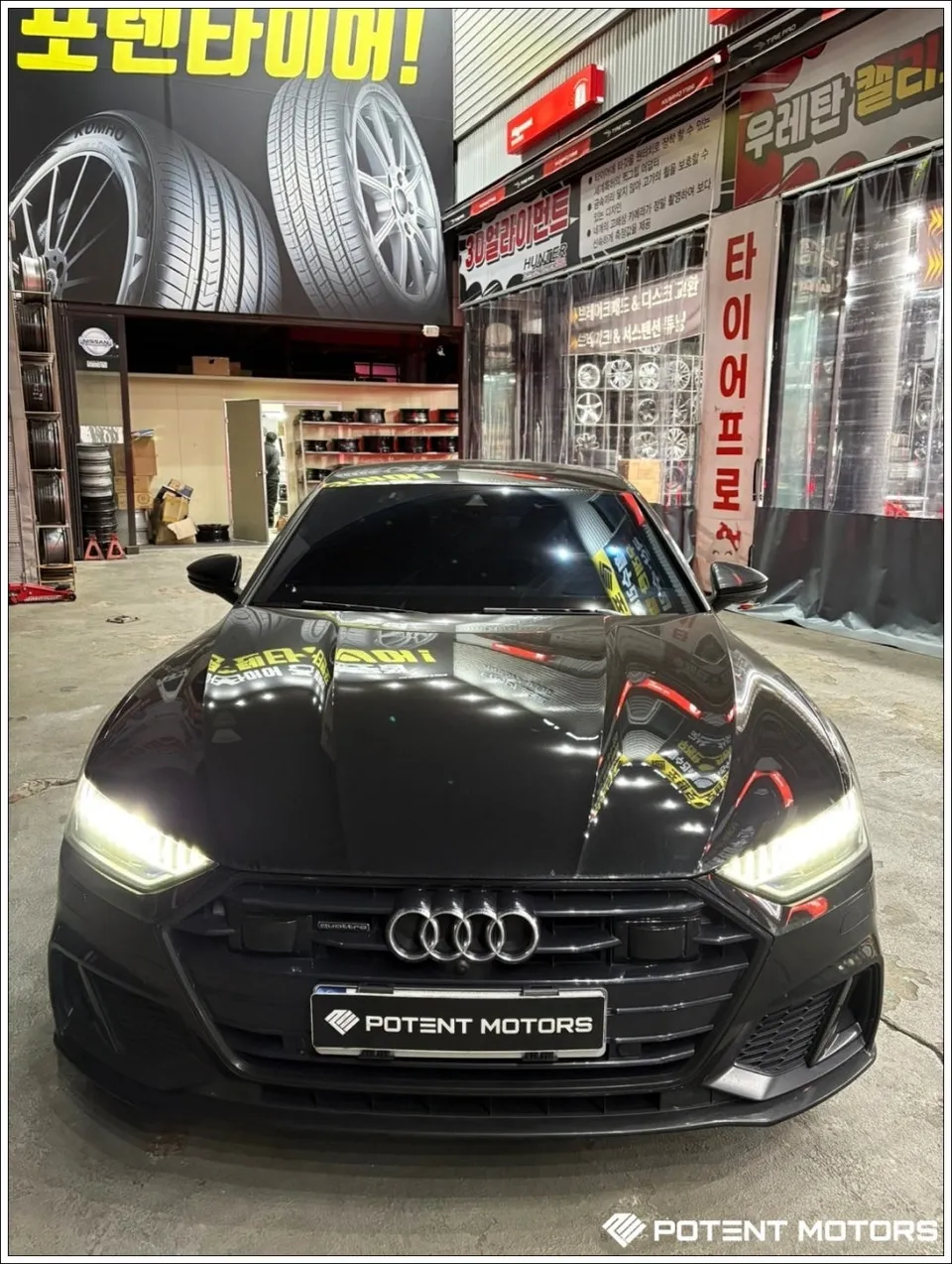 Audi A7のホイールリペア・塗装事例 施工写真 4-1