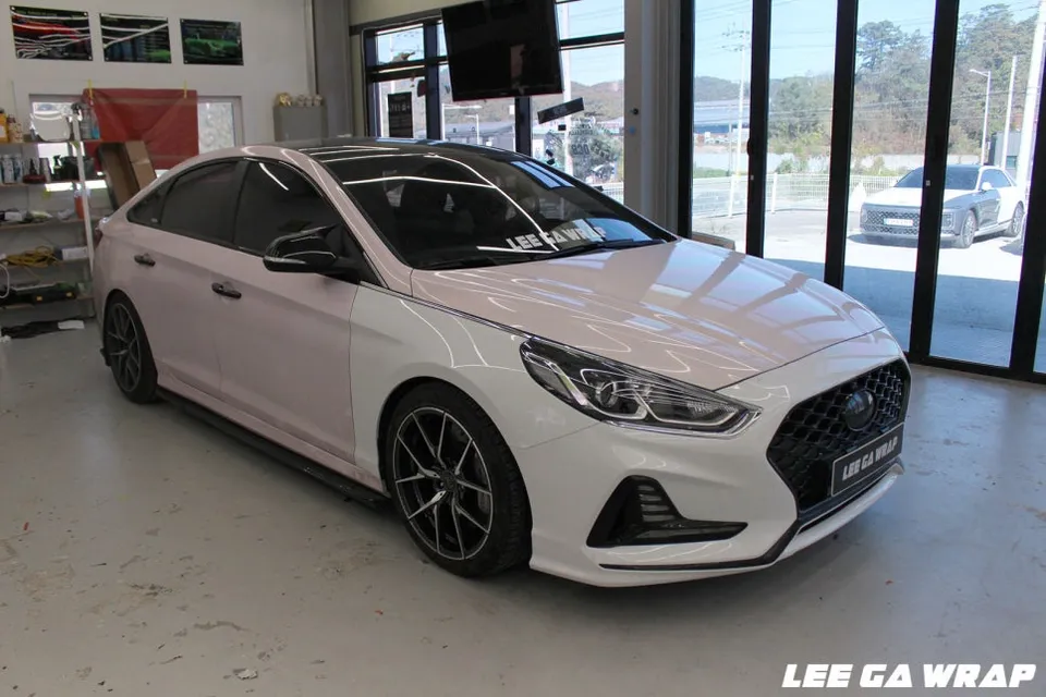 Hyundai Sonata New Riseのカーラッピング事例｜費用目安・仕上がり 施工写真 2-1