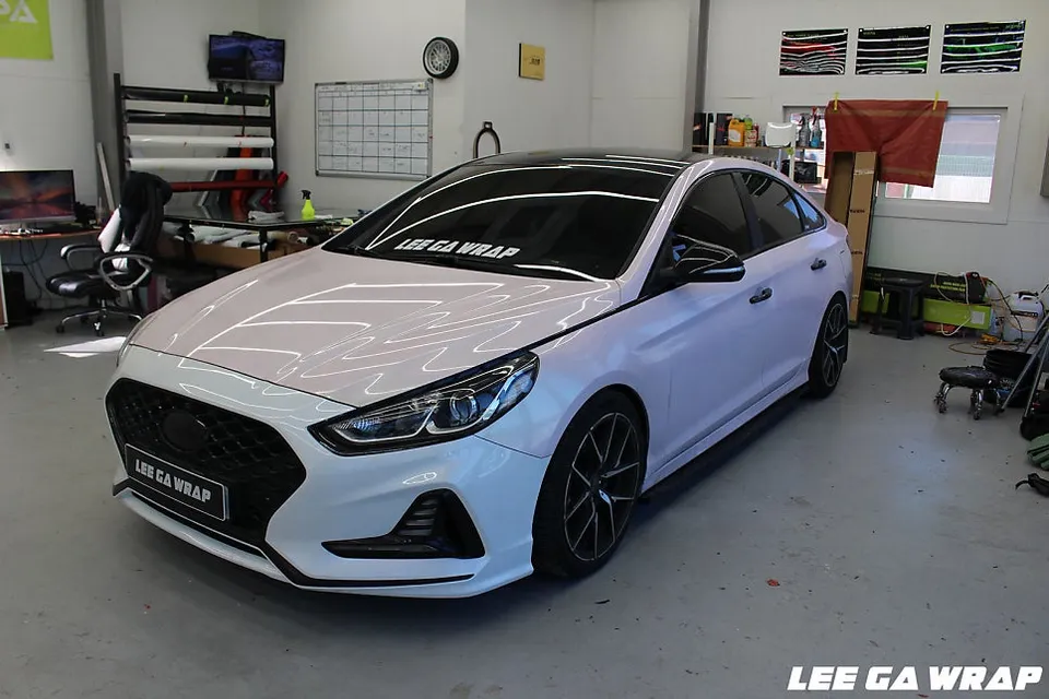 Hyundai Sonata New Riseのカーラッピング事例｜費用目安・仕上がり 施工写真 3-1