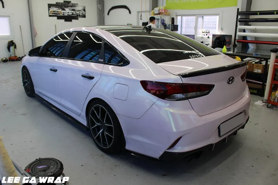 Hyundai Sonata New Riseのカーラッピング事例｜費用目安・仕上がり 施工写真 5-1