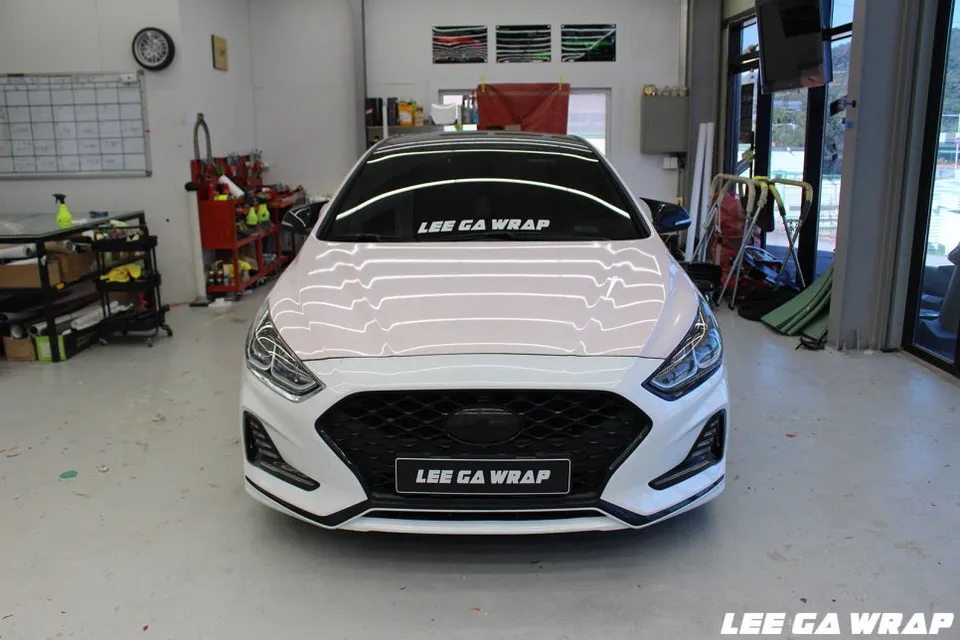 Hyundai Sonata New Riseのカーラッピング事例｜費用目安・仕上がり 施工写真 1-2