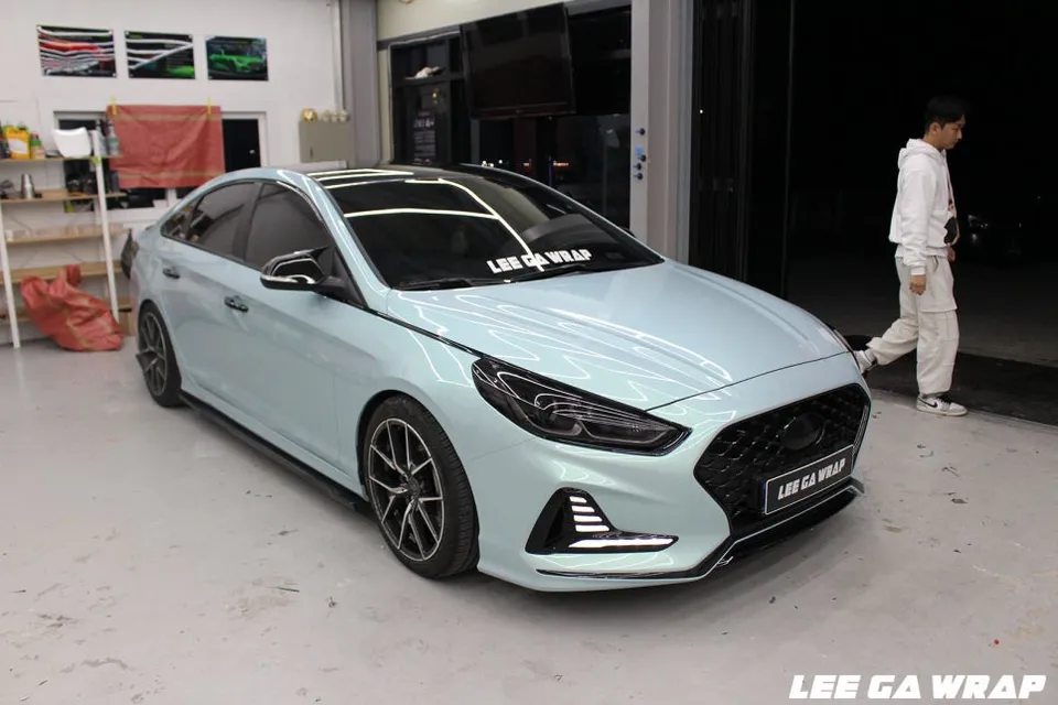 Hyundai Sonata New Riseのカーラッピング事例｜費用目安・仕上がり 施工写真 4-2