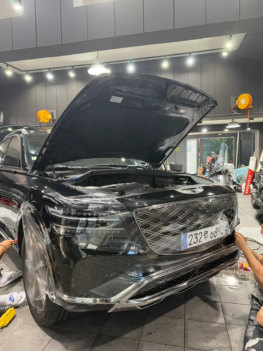 Genesis GV80 PPF施工事例｜費用目安と仕上がり 施工写真 1-2