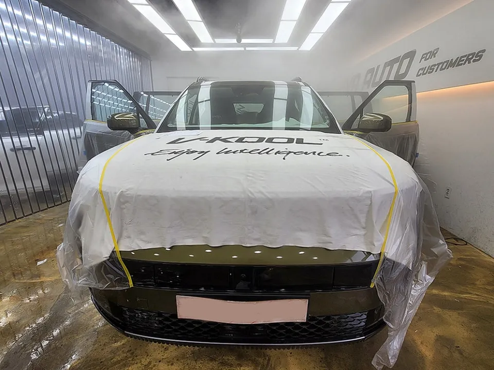 Hyundai Santa Fe MX5のカーフィルム施工事例｜費用目安・仕上がり 写真
