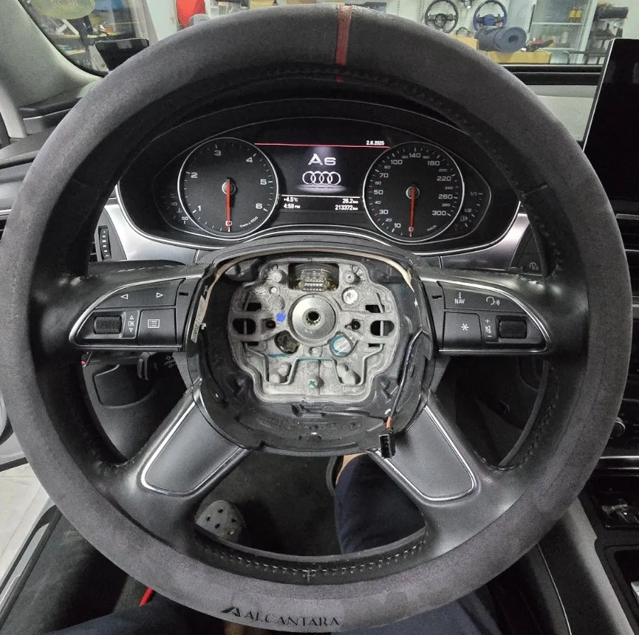 Audi A6 C7 steering wheel - Audi A6 C7 Steering Wheel Customization Review photo 6